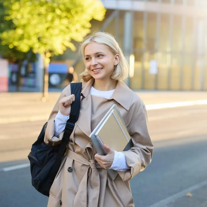 A Highschool Girl Student In France