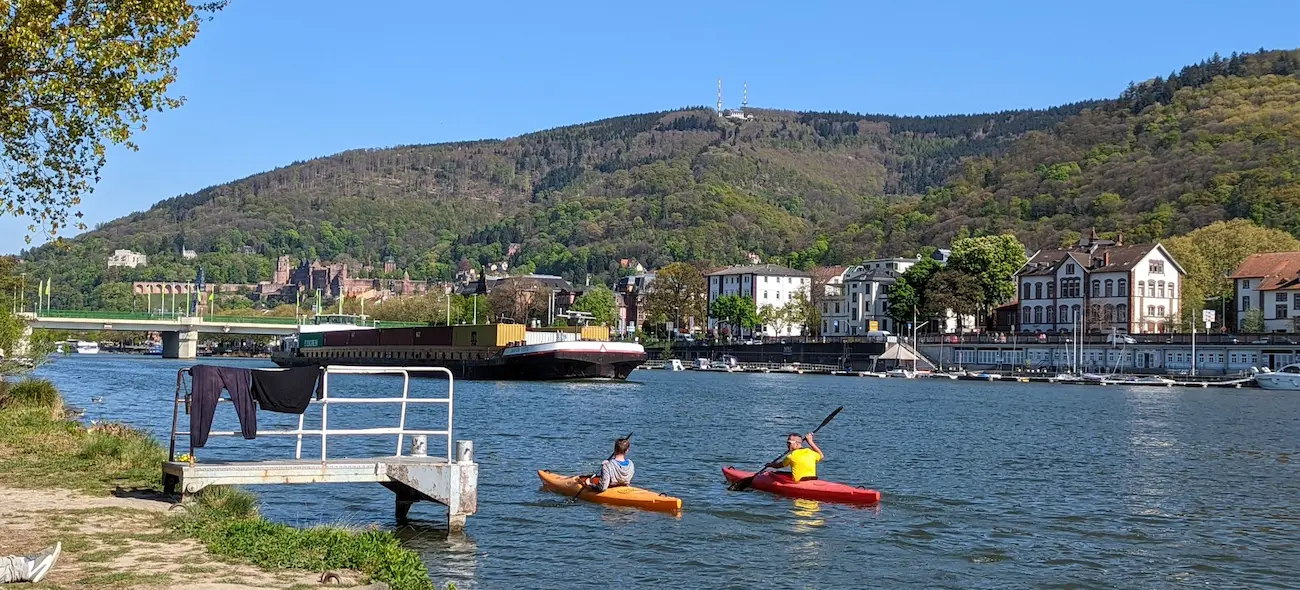 Kayaking on Neckar River