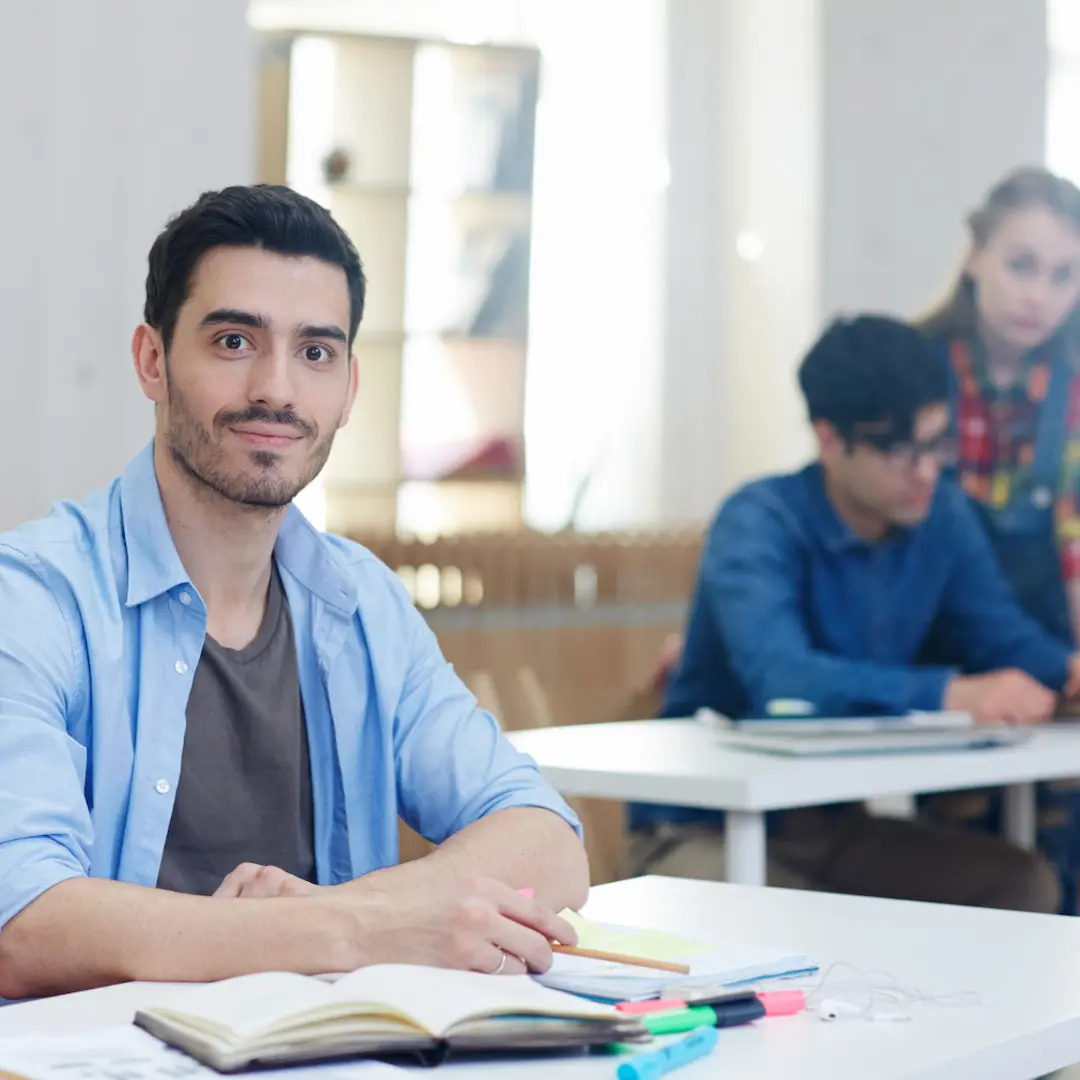 A Spanish Student In The Classroom