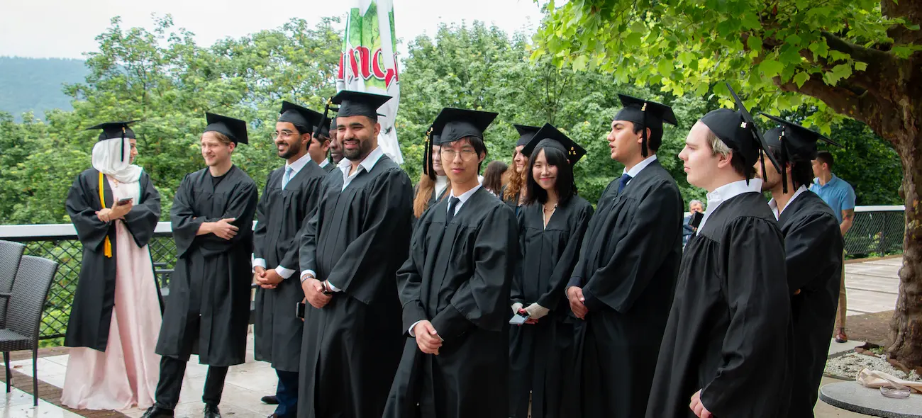 International Relations Students During Graduation Ceremony at Schiller University