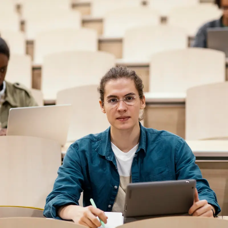 A Bachelor Students In European Classroom
