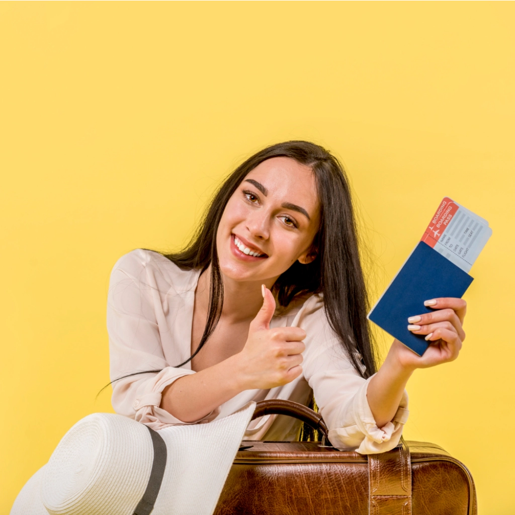 An International Student Going To Study Abroad In France